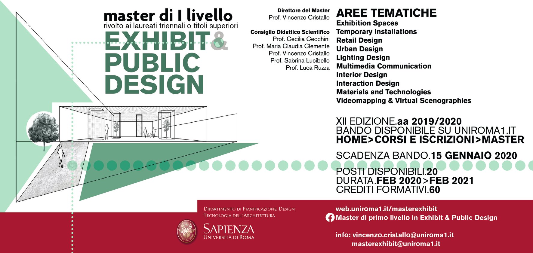 MASTER DI PRIMO LIVELLO IN EXHIBIT & PUBLIC DESIGN 2019