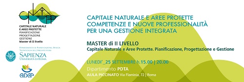 Capitale Naturale e Aree Protette.