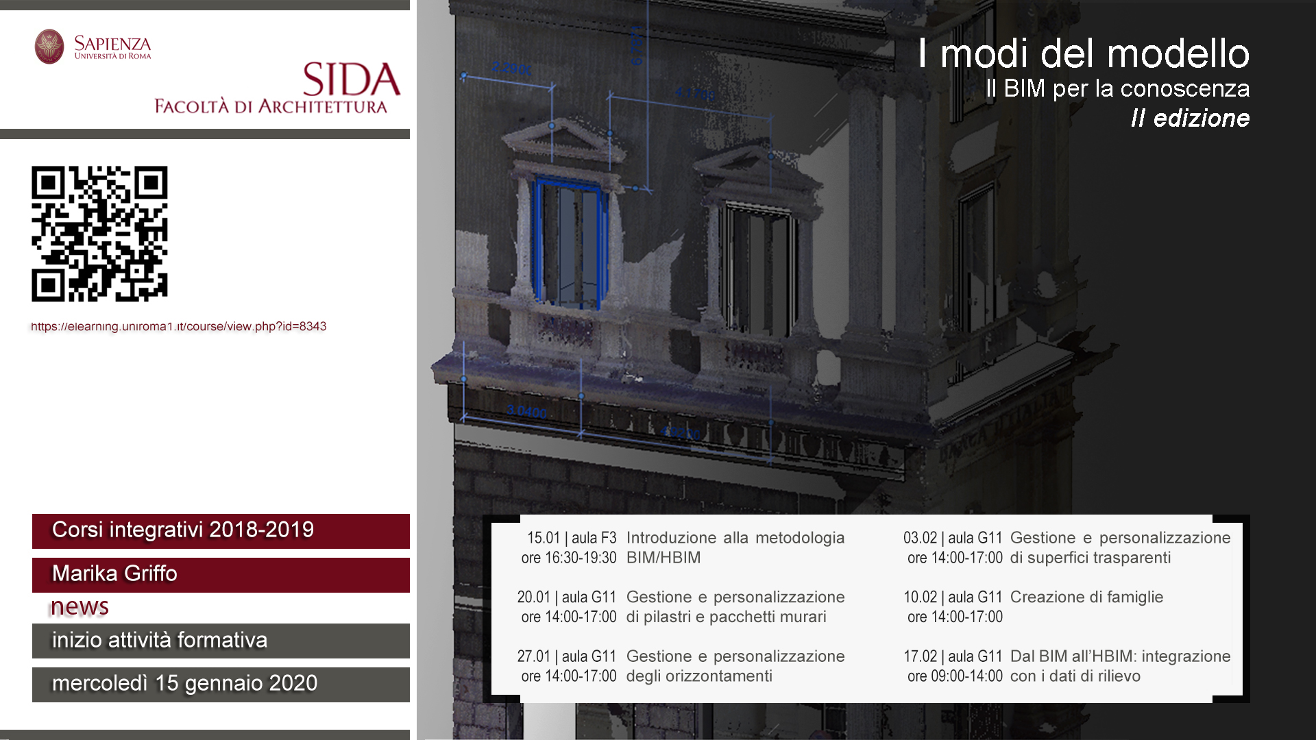 I modi del modello. Il BIM per la conoscenza