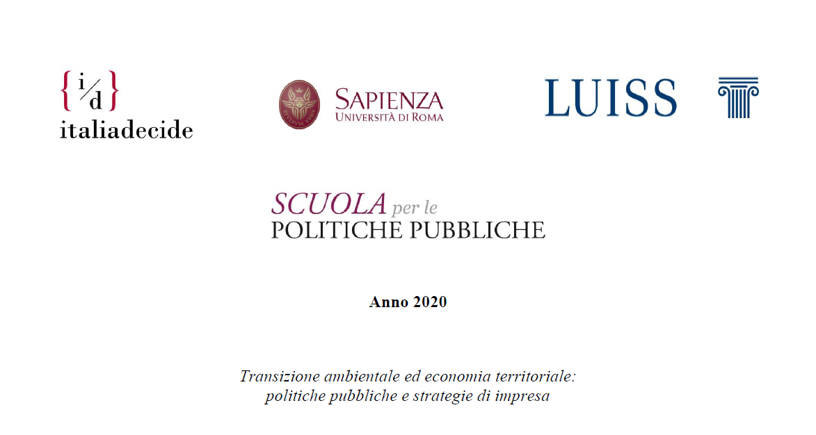italiadecide: Scuola per le Politiche Pubbliche 2020