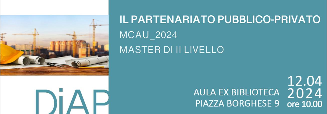 Master | Il Partenariato Pubblico - Privato