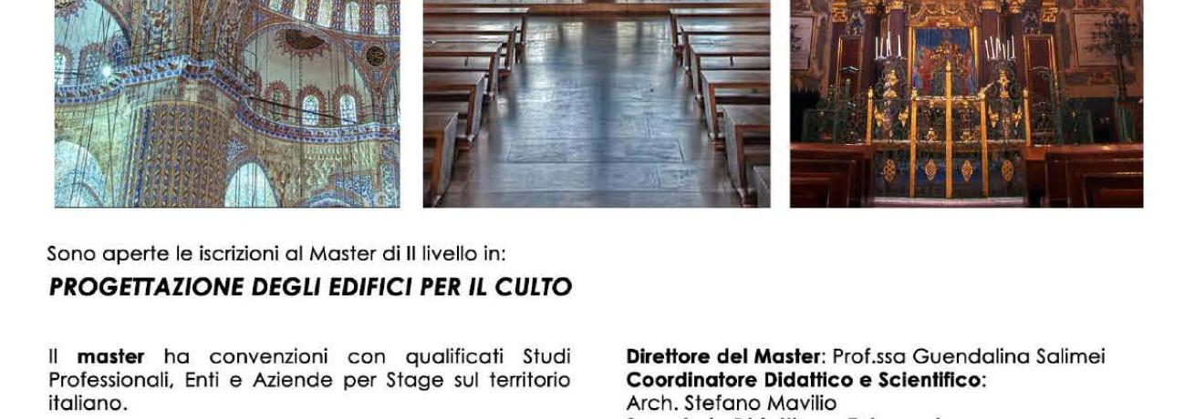 Master in Progettazione degli Edifici per il Culto 2019